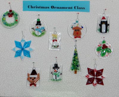  Fused Glass Ornaments