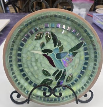 Mosaic Birdbath